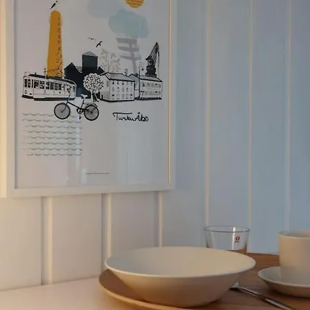 Appartement Charming Wooden House 48 M2 Turku